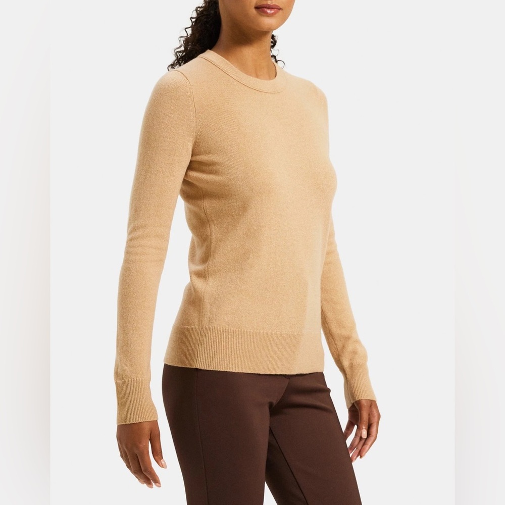 NWT Theory Kaylenna Chevron Crewneck Sweater in Cashmere size M